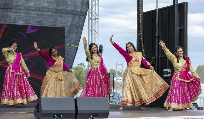 Multicultural dance and music performances at the Geelong Festival of Lights 2026